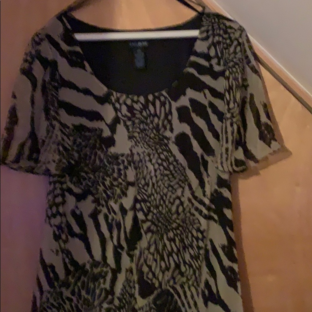 Eva blue plus dress